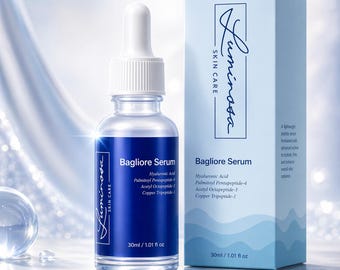 Peptide Face Serum | GHK-Cu Copper, SNAP-8, Hyaluronic Acid | Hydrating Firming Anti-Aging Skincare