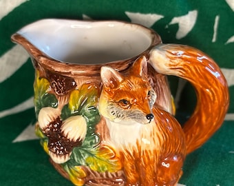 Vintage Corner Ruby Ceramic Fox Creamer