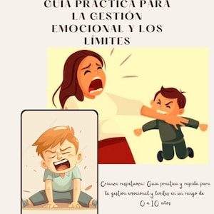 Puede incluir: Portada de libro con el título "Crianza Respetuosa" y el subtítulo "Guía práctica para la gestión emocional y los límites." La ilustración muestra a personas expresando emociones. El libro es de Kelma Maldonado.