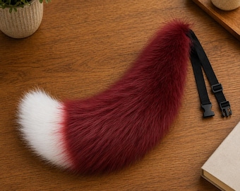 Arnés de cola de piel sintética, cola Core Tail, accesorio de cosplay peludo