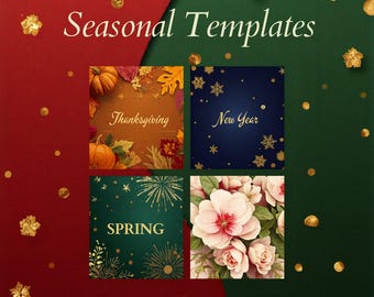 Real Estate Holiday & Seasonal Templates | Thanksgiving Spring Canva for Realtors