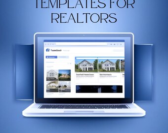 Real Estate Facebook Post Templates 25-Pack | Realtor Social Media Design for Canva