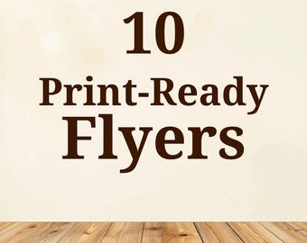 Real Estate Property Listing Flyers 10-Pack | Print-Ready Canva Template Bundle