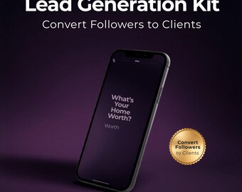 Real Estate Lead Generation Templates | Home Valuation CTA Canva for Realtors