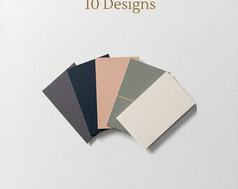 Real Estate Business Card Templates 10-Pack | Realtor Canva Business Cards