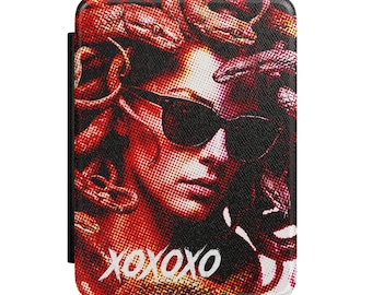 Funda para Kindle de Medusa con gafas de sol / Diseño de 33 Mystery Funhaus Abrazos y besos