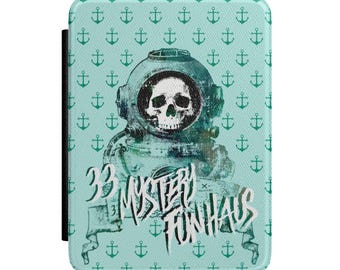 33 Mystery Funhaus Treasure Map SKULL DIVER Funda para Kindle / Funda impermeable de neopreno