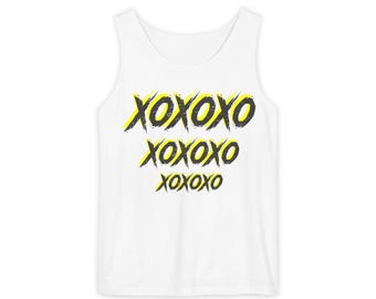 33 Mystery Funhaus XOXOXO Tank Top | Retro grafika, zabawny tekst