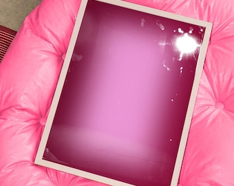 Póster con degradado rosa y granate / Descarga digital de arte mural degradado, arte abstracto minimalista