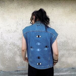 Eyes Eyes Eyes - Neu gestaltete VNTG Levi&#39;s Jeansweste