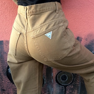 GUESS Vintage Khaki Pants - Vintage High waist Mum&#39;s Jeans Pants S