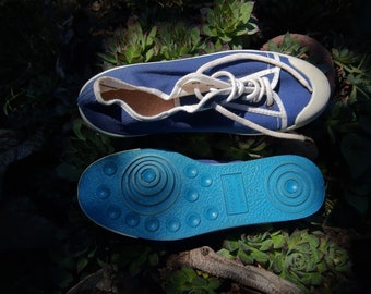 Vintage 70s Navy Canvas Sneakers - Yugoslavia EU 41