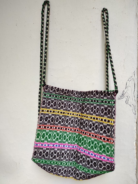 VNTG Handmade 70s Wool Backpack/Hippie Handcraft … - image 4