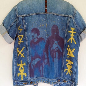 Crystal Castles - Hand Painted VNTG Denim Jacket