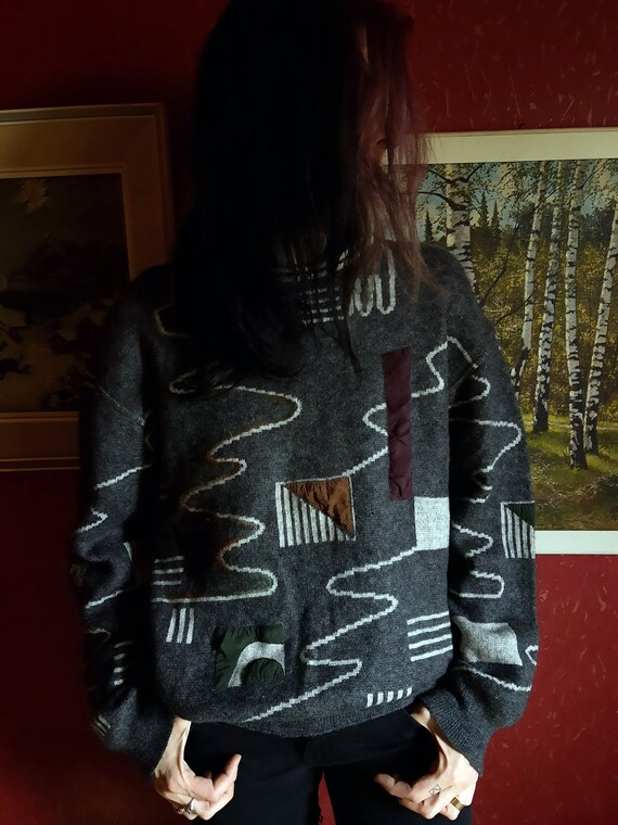 Bizzarro - Vintage Men's Sweater//80's Fashion Swe