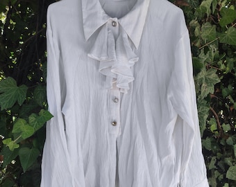 Fanny France - Vintage White Romantic Blouse