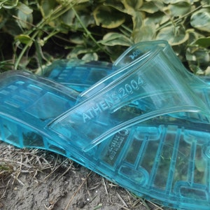 Transparante blauwe jelly sandalen EU 38