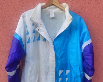 Kurtka wiatrówka Adidas Retro / kurtka Adidas Vintage z lat 90. L