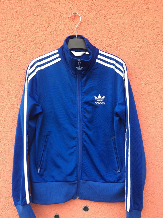 ladrón Sala Mes Adidas Vintage Adidas Track Jacket//Blue Retro Adidas Jacket - Etsy España