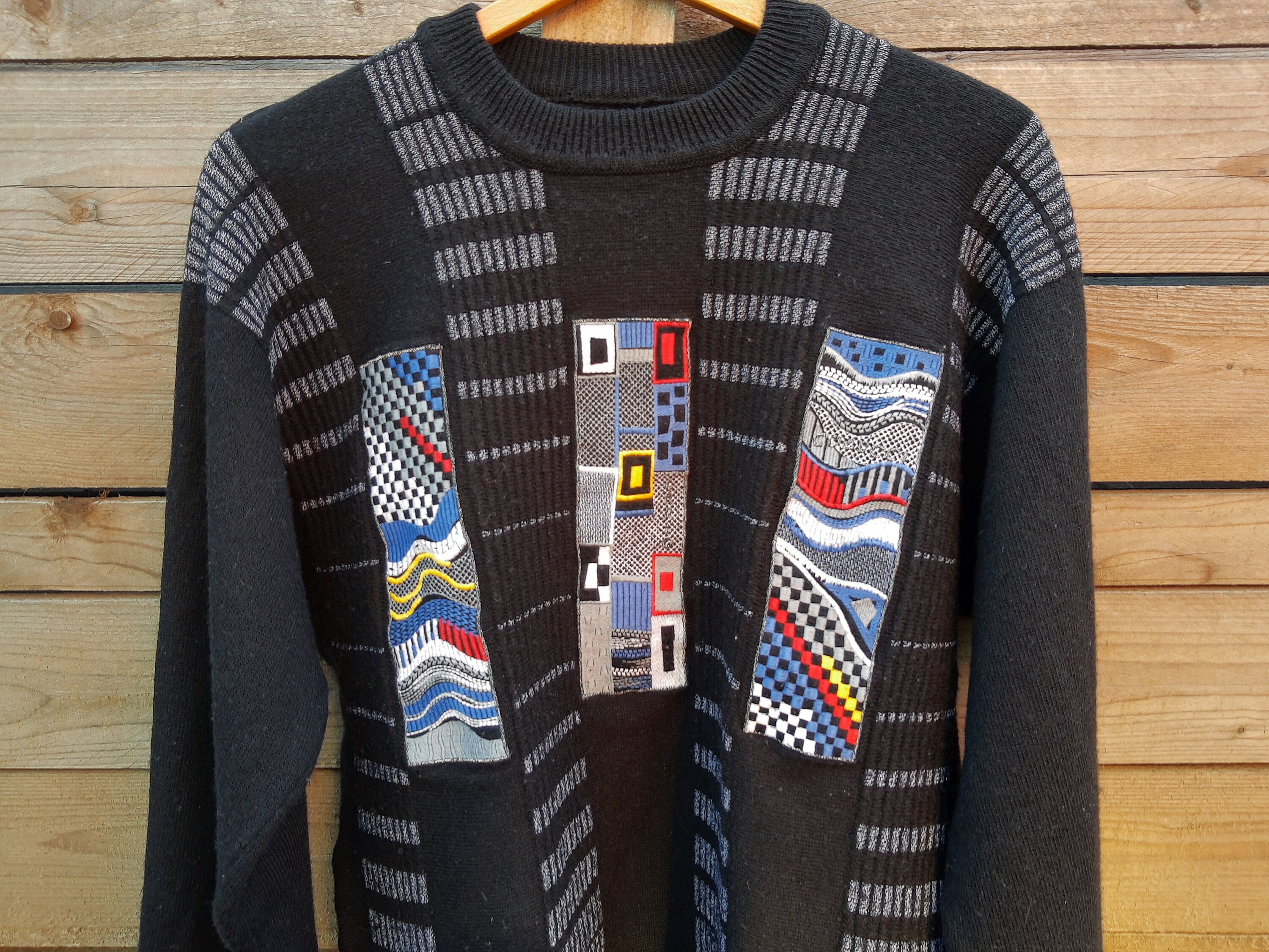 Vintage Carlo Colucci Sweater //Vintage Men's Abstract | Etsy