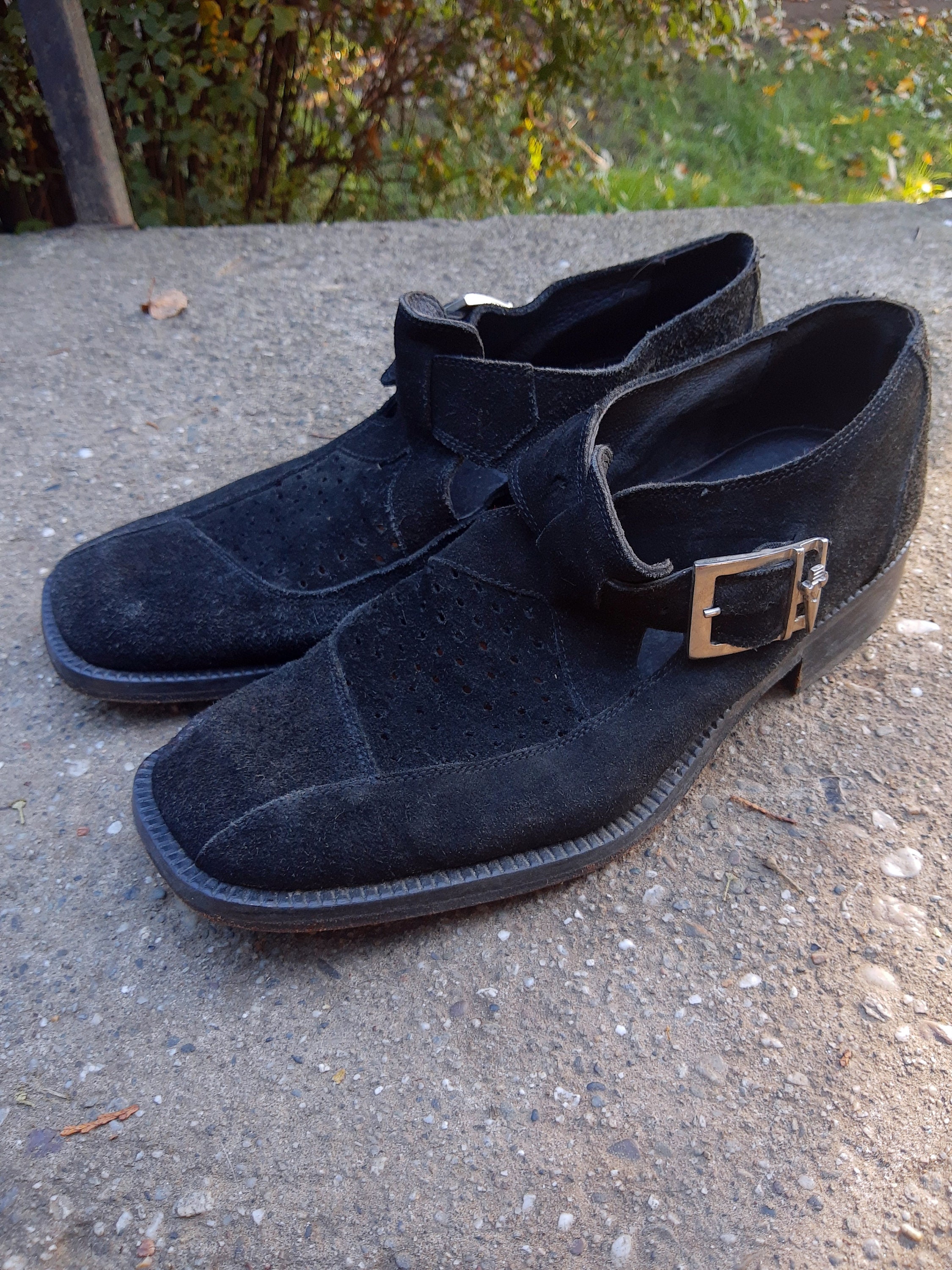 Unique Vintage Black Leather Shoes with cool silver details - size EUR 42 (US 9) Sedona Snip Boots | Stetson main image 3