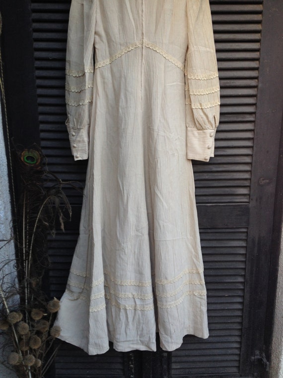 Vintage Wedding dress/Ivory VNTG Dress/Romantic B… - image 4