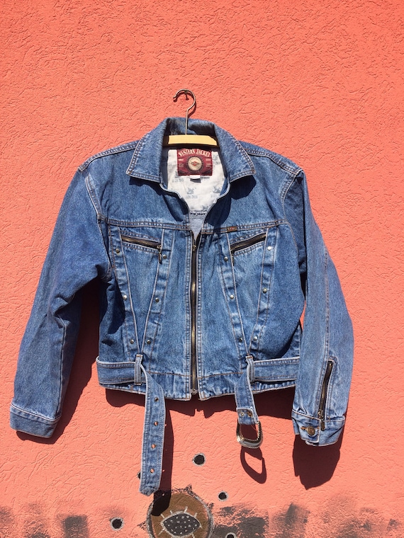 Lee Cooper Vintage Blue Cooper Jacket//80s Fashion -