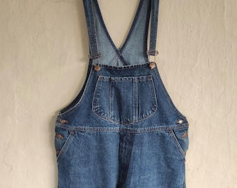 Gazzette - Salopette in denim vintage anni '90, taglia S