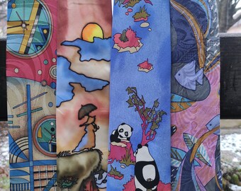 Party Time Vintage Sik Ties - Set of 3