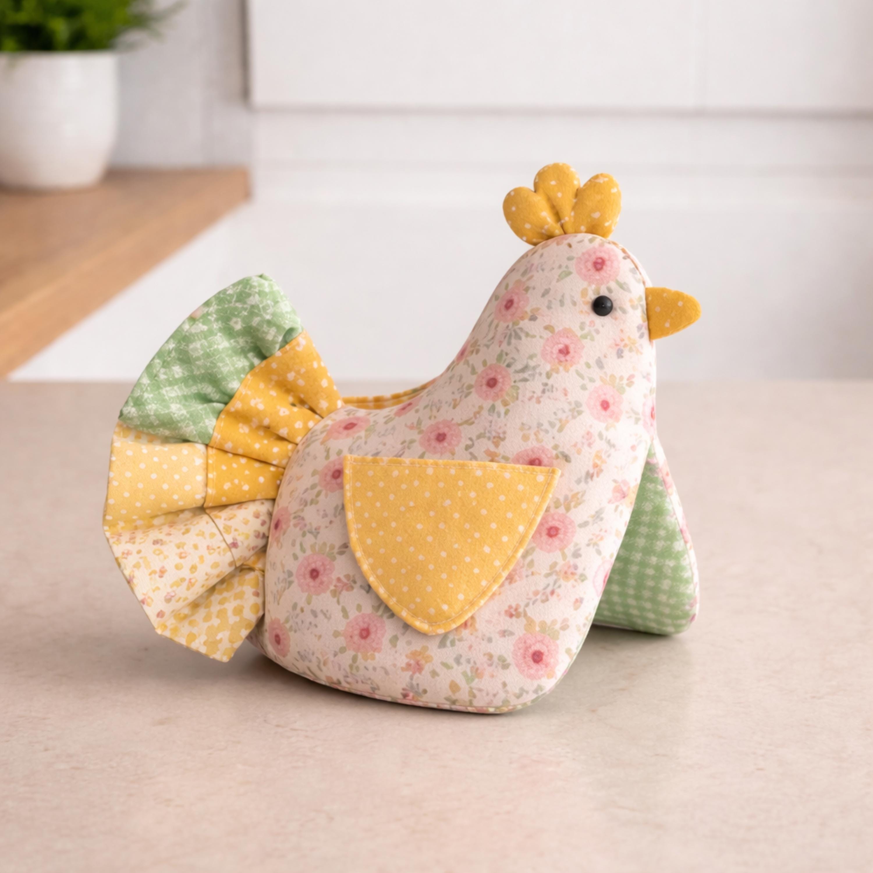 Chicken Oven Mitt Sewing Pattern PDF | Ruffle Tail Chicken Potholder ...