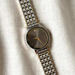 SEIKO Exceline 腕時計 クォーツ ゴールド ブラック Seiko exceline watch - Etsy 日本
