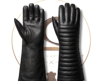 Darth Vader Leather Cosplay Gloves | Screen-Accurate Black Sith Replica Gauntlets