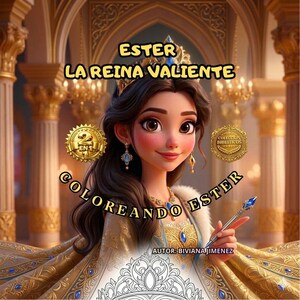 libros para colorear pdf, coloraendo historias biblicas, cuentos biblicos para ninos pdf,Libro de colorear bíblico, Historia Ester niño.