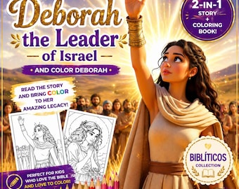 Deborah, die Anführerin Israels, wird farbig dargestellt.