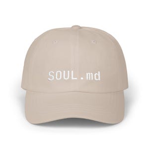 SOUL.md Cap | Embroidered Text Baseball Hat