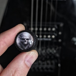 Elgitarrknopp – Räfflad rökskalle volym-/tonbyte