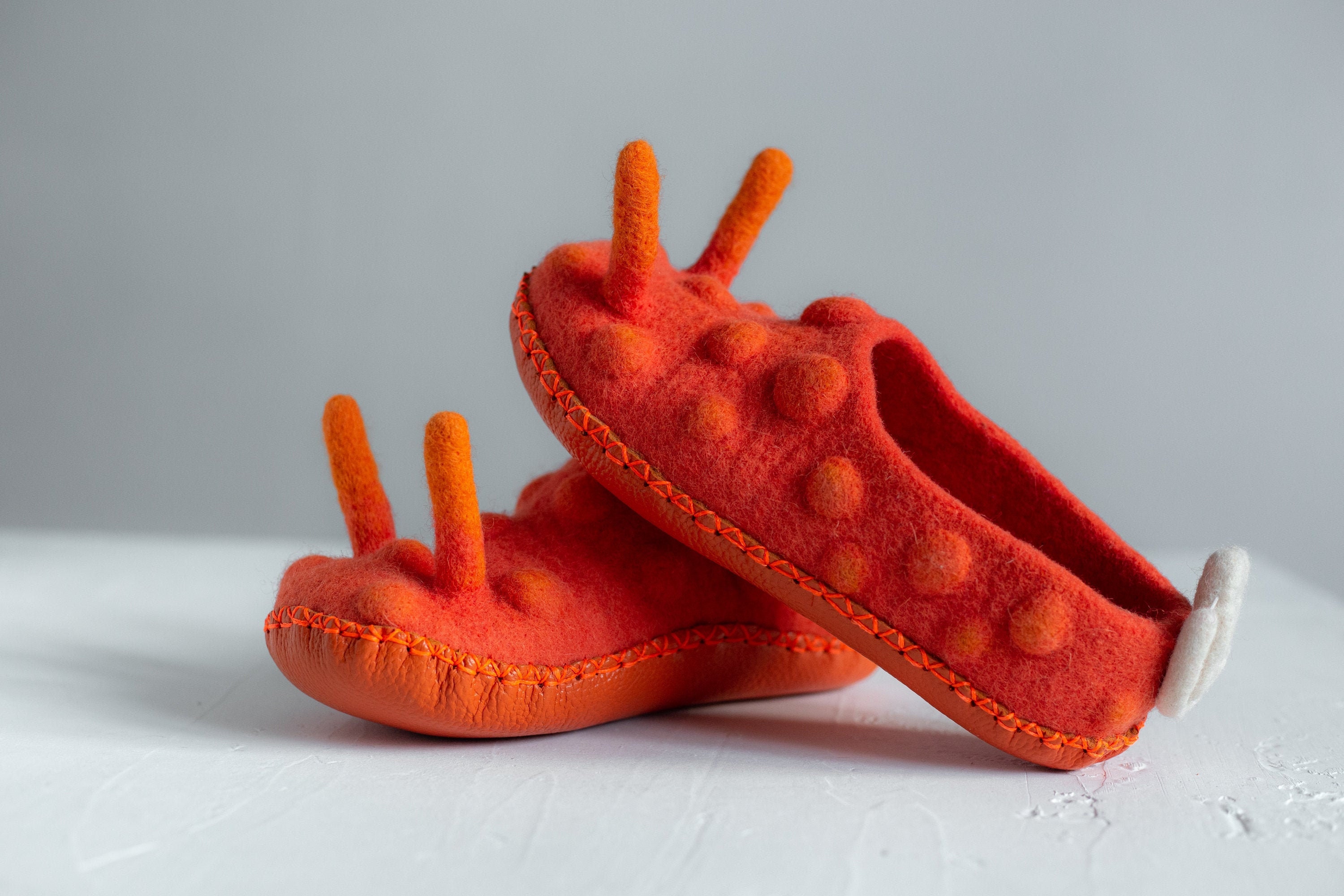 Boiled wool animal slippers Clearance