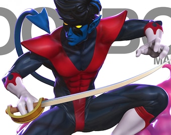 Nightcrawler From Marvel Rivals - STL Figure: Resin Printing Model (Digital Download)