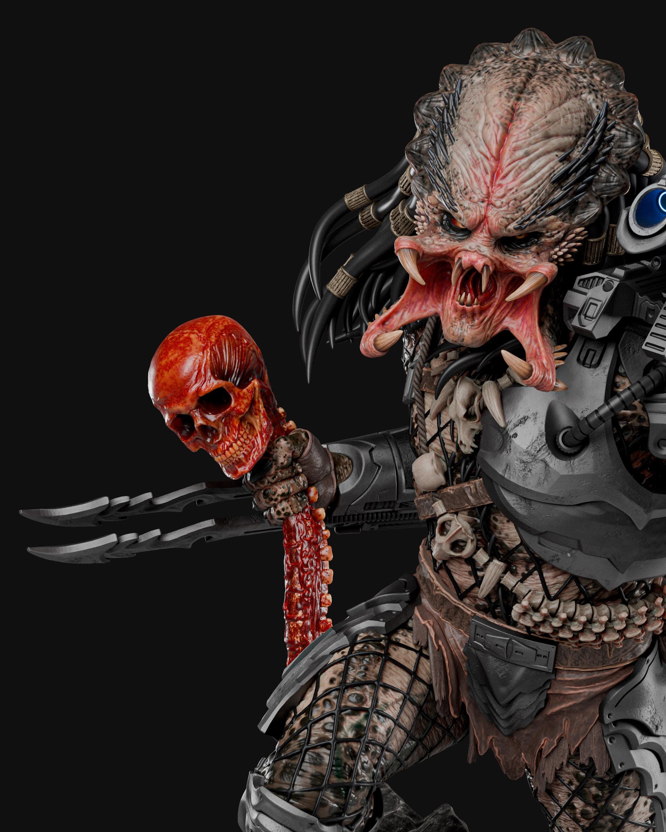 Predator - STL Figure: Resin Printing Model (digital Download) - Etsy