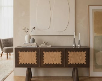 Sideboard Stamp – Sculptural, Handmade Wooden Sideboard