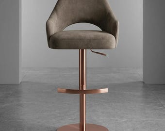 Swivel Gas‑Lift Bar Stool – Mayfair by MEK Design
