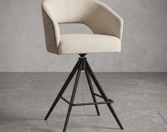 Swivel Bar Stool – Kensington Upholstered Counter Stool, Designer Kitchen Island Seating