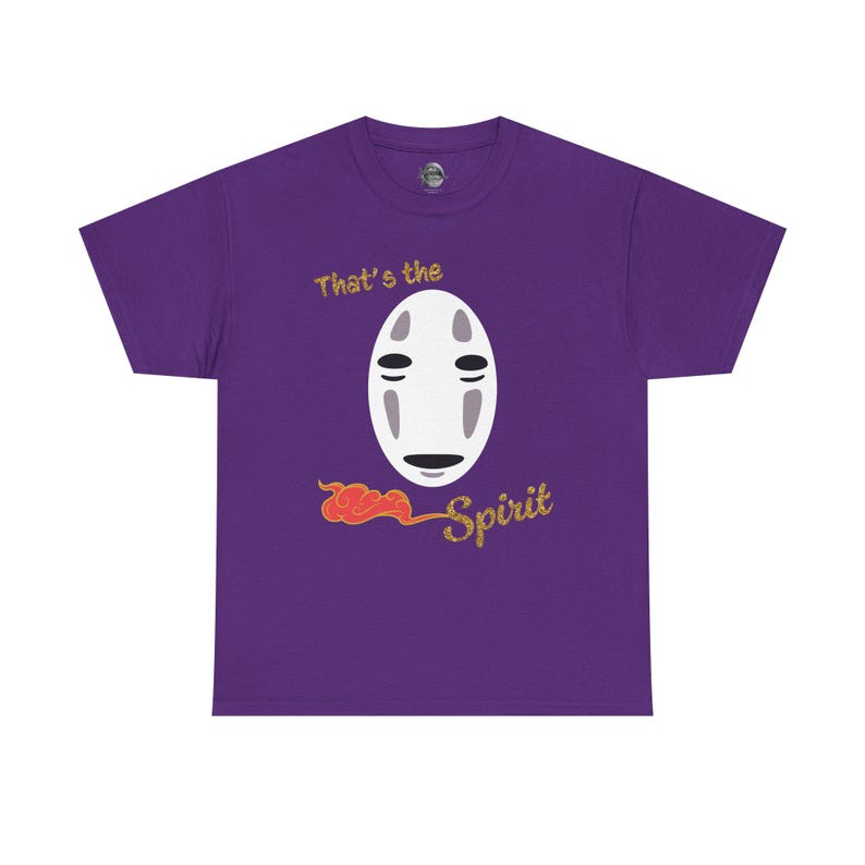 T-shirt med Spirited Away-inspiration från Studio Ghibli | Anime-tröja Purple