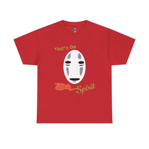 T-shirt med Spirited Away-inspiration från Studio Ghibli | Anime-tröja Red