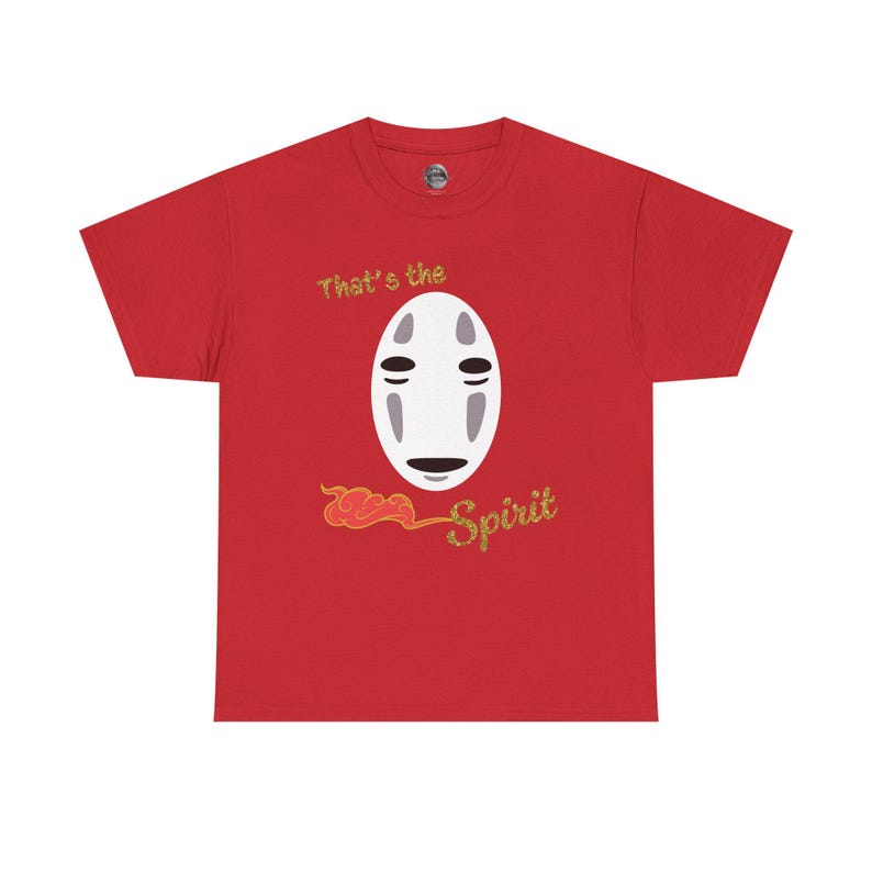 T-shirt med Spirited Away-inspiration från Studio Ghibli | Anime-tröja Red