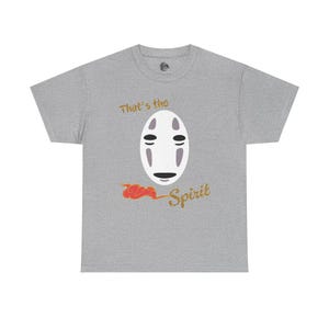 T-shirt med Spirited Away-inspiration från Studio Ghibli | Anime-tröja Sport Grey