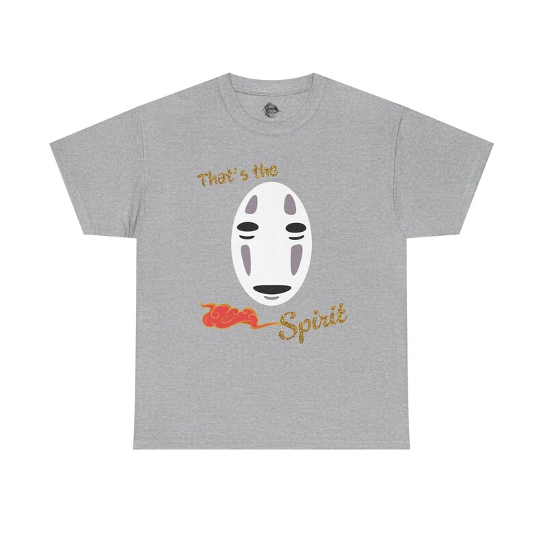 T-shirt med Spirited Away-inspiration från Studio Ghibli | Anime-tröja Sport Grey