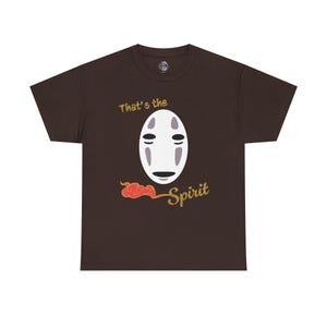 T-shirt med Spirited Away-inspiration från Studio Ghibli | Anime-tröja Dark Chocolate