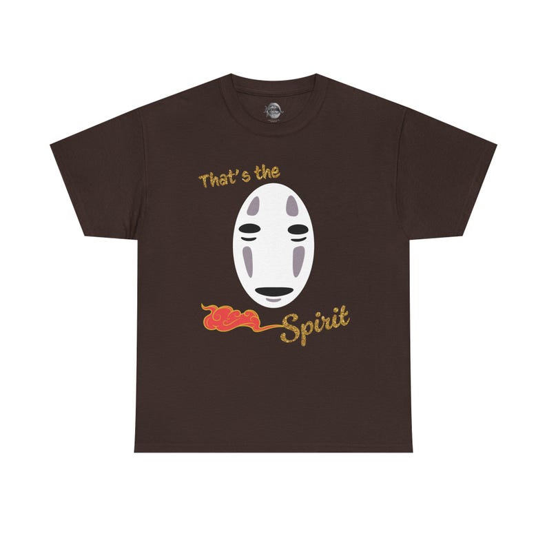 T-shirt med Spirited Away-inspiration från Studio Ghibli | Anime-tröja Dark Chocolate