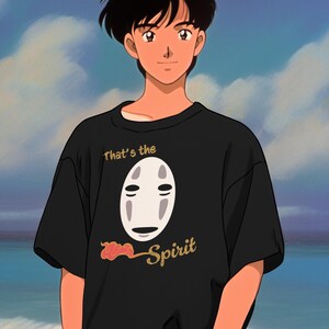T-shirt med Spirited Away-inspiration från Studio Ghibli | Anime-tröja bild 2